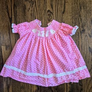 Lil Cactus Pink Polka Dot Baby Dress